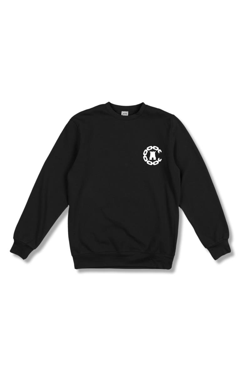 CROOKS AND CASTLES x Jaws Crewneck Sweatshirt, Alternate, color,