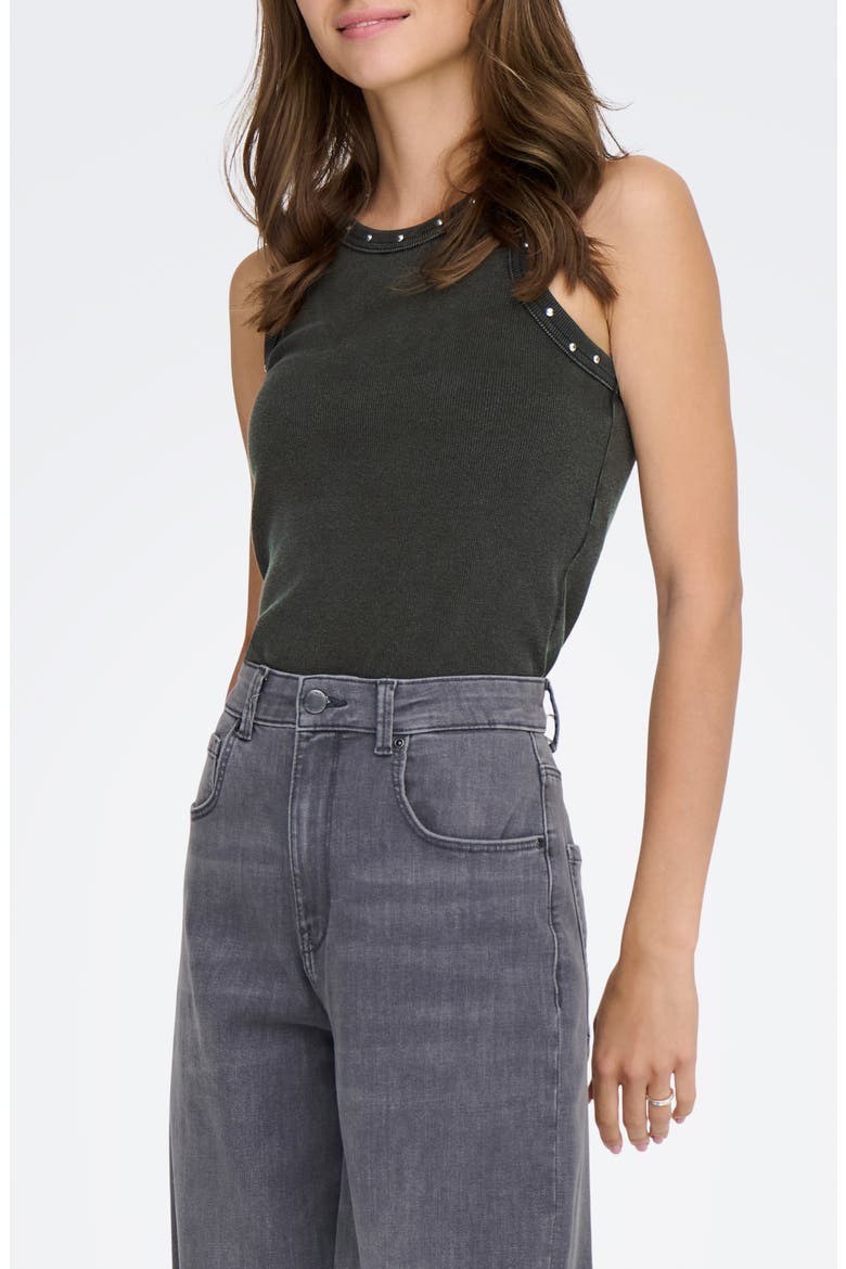 Fanja Sleeveless Top, Main, color, BLACK DETAIL METAL BINDING