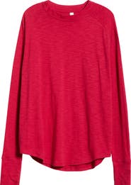 Zella Relaxed Washed 2.0 Long Sleeve Slub Tee