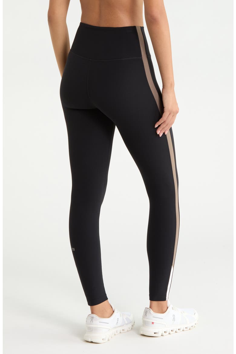 Layla Airweight High Waist 7/8 Leggings, Alternate, color, BLACK/ LENTIL