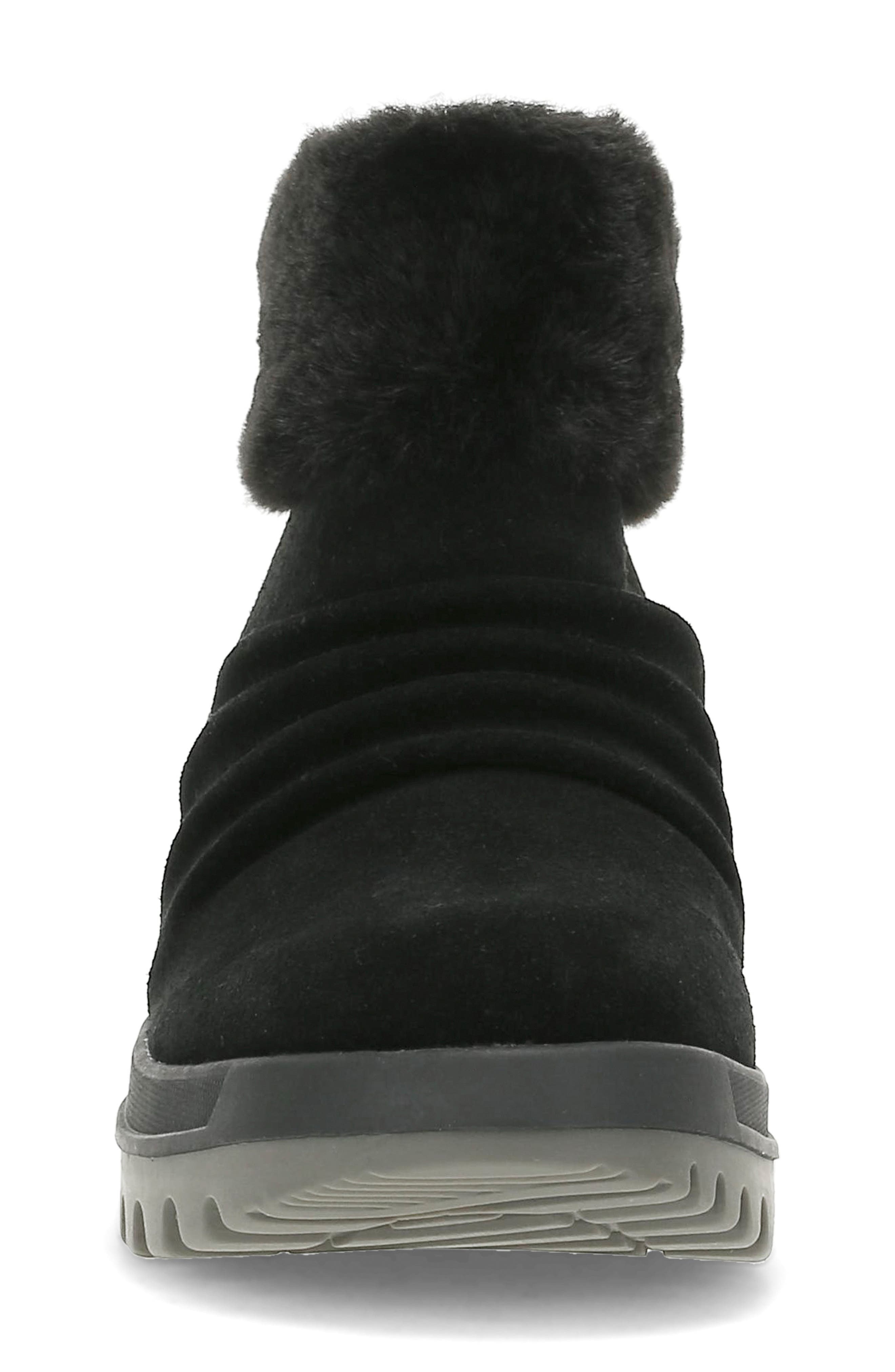 BARETRAPS Nuri Faux Fur Trim Cold Weather Bootie, Alternate, color, Black Suede