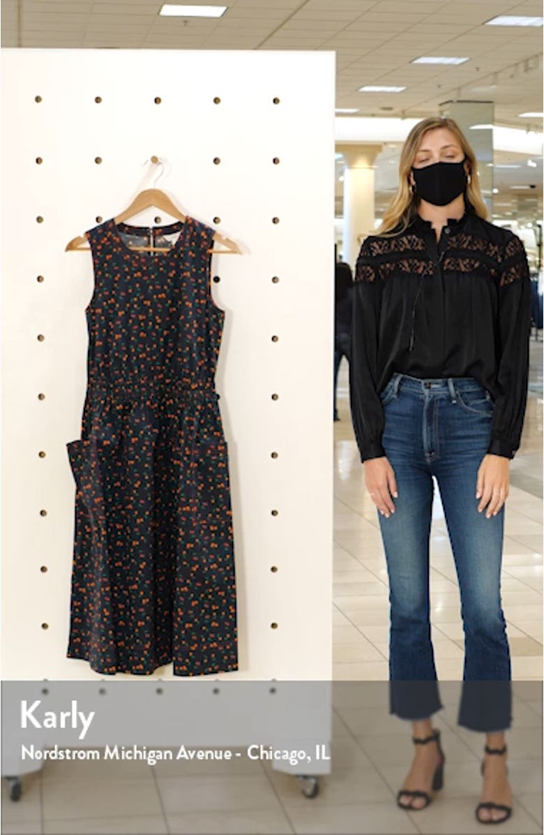 Print Sleeveless Fit & Flare Dress, sales video thumbnail