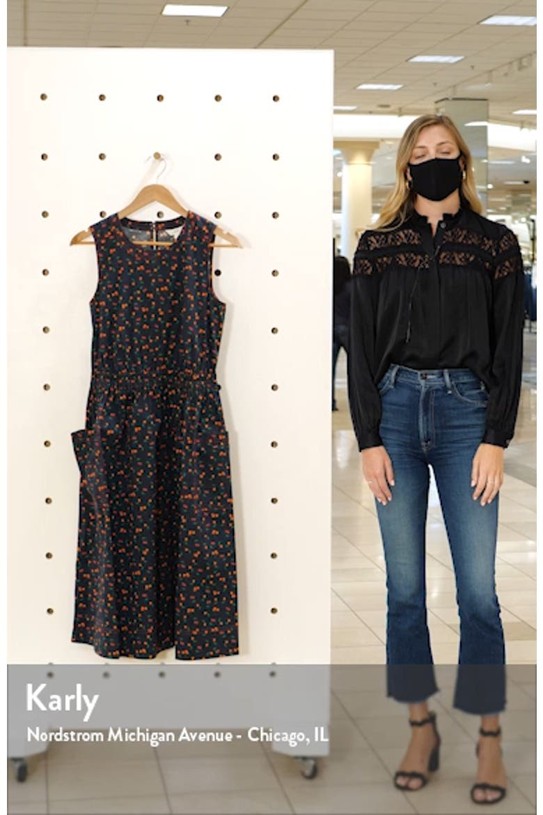 Print Sleeveless Fit & Flare Dress video