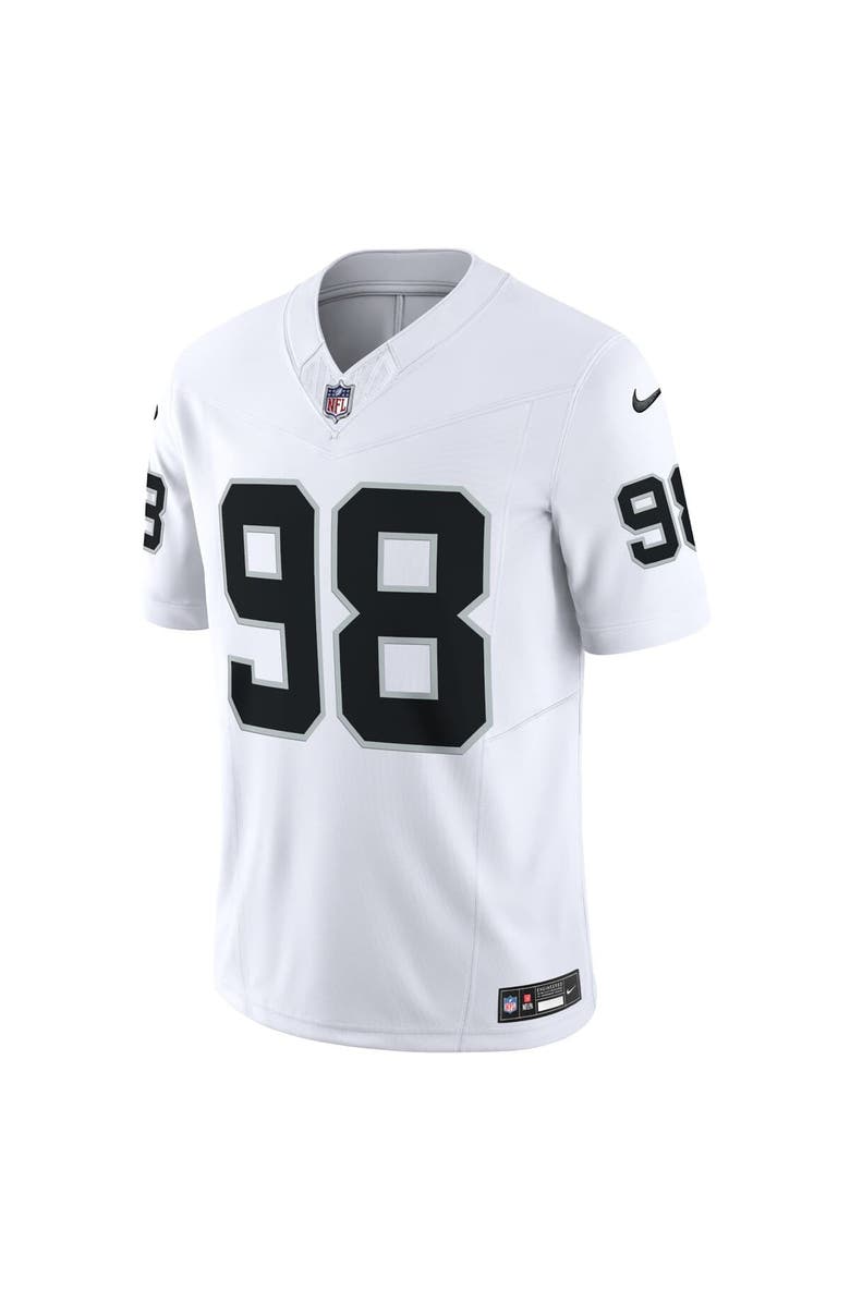 Nike Men's Nike Maxx Crosby White Las Vegas Raiders Vapor F.U.S.E. Limited Jersey, Alternate, color, 