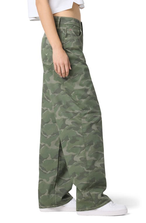 Hudson Jeans Camo High Rise Barrel Jeans In Multi