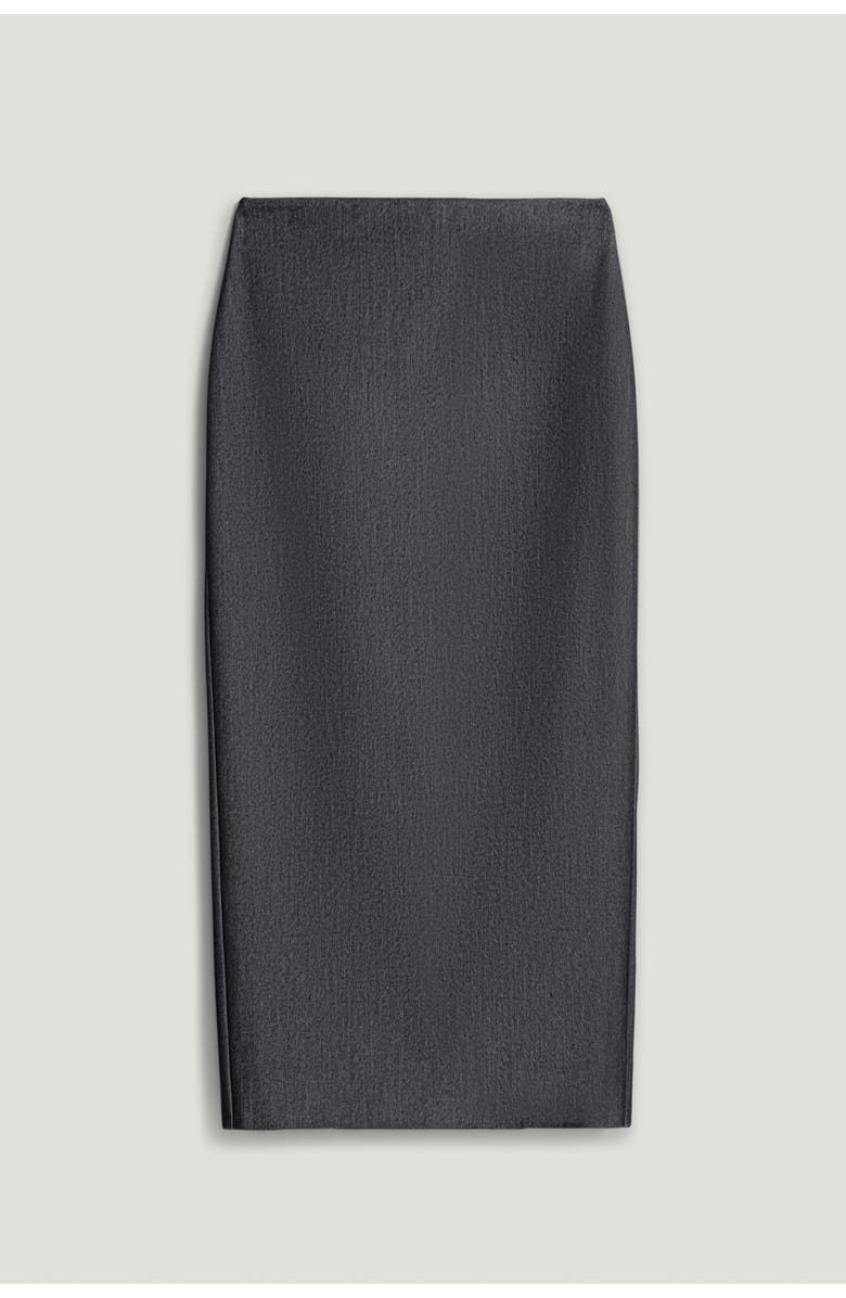 Nocturne Back Slit Tailored Maxi Skirt, Alternate, color, Anthracite