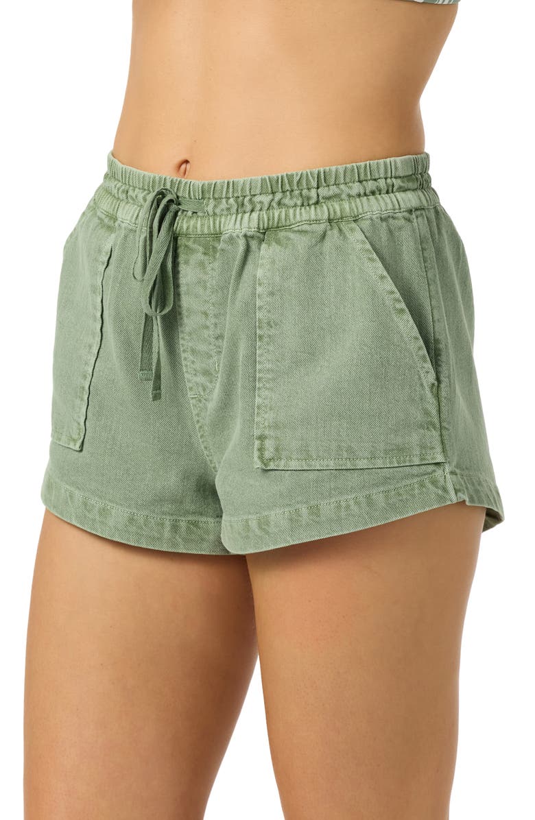 O'Neill Sevie 2 Drawstring Cotton Twill Shorts, Alternate, color, Sea Spray