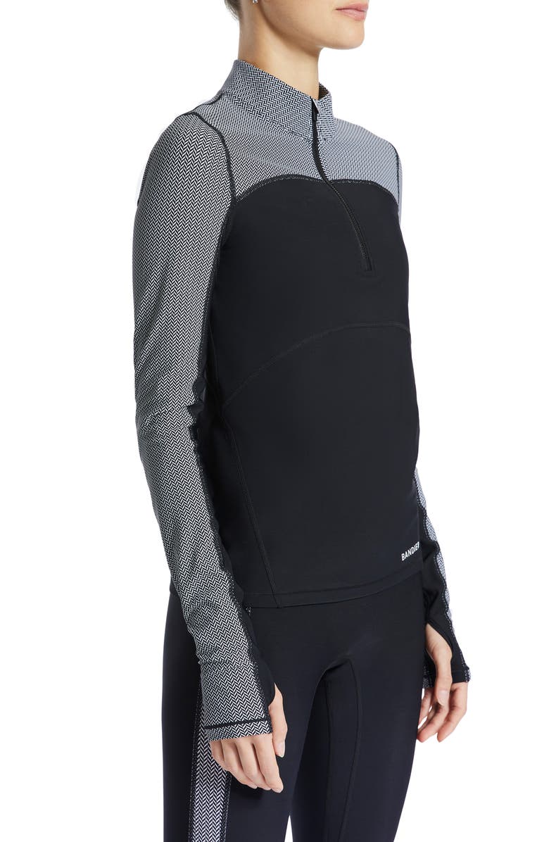 BANDIER Pro Fleece Colorblock Quarter Zip Top, Alternate, color,