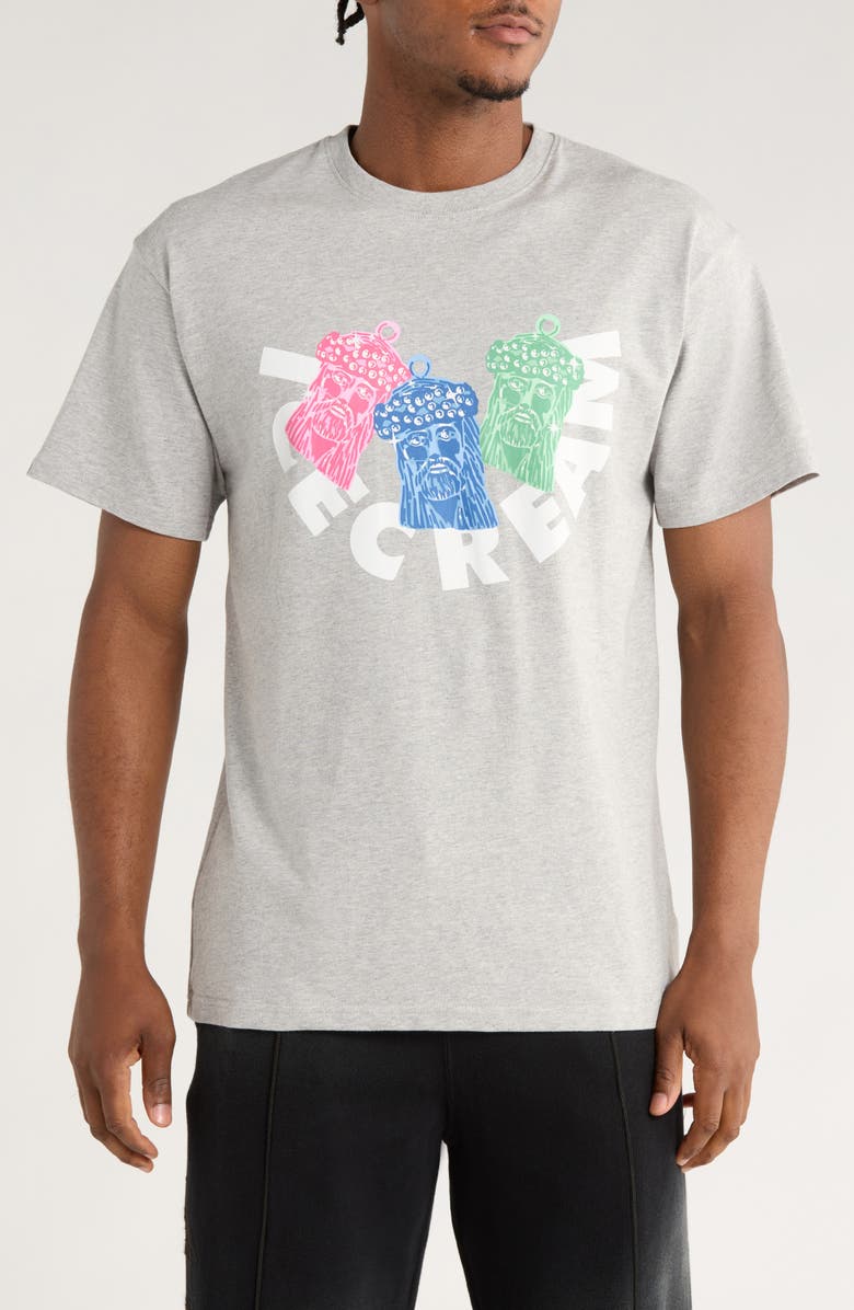 ICECREAM Pieces Graphic T-Shirt, Main, color, Heather Gray