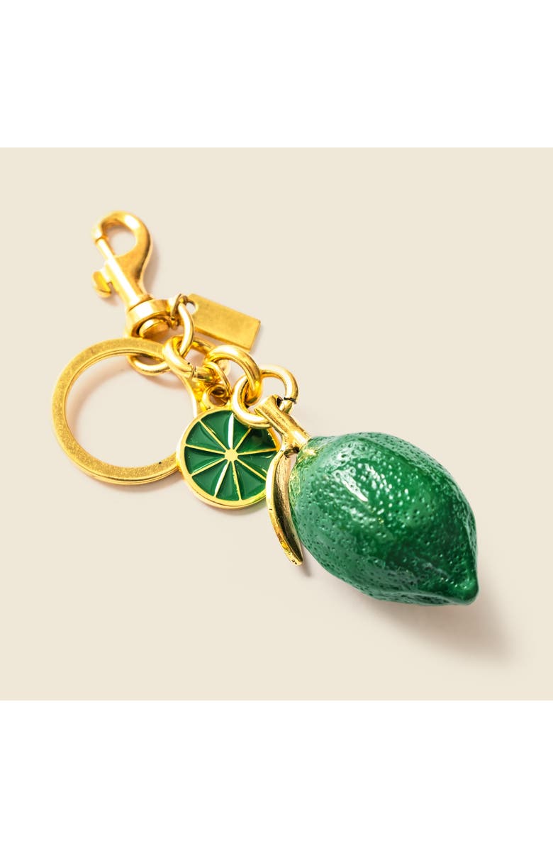 Casupo Lime Bag Charm with Keychain, Alternate, color, Lime Green