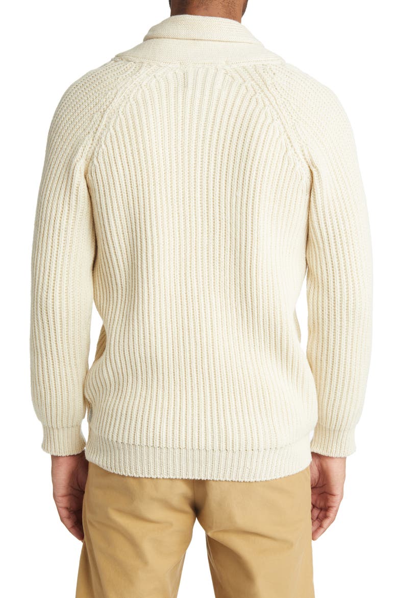 Wilkinson Shawl Collar Wool Cardigan, Alternate, color, CREAM