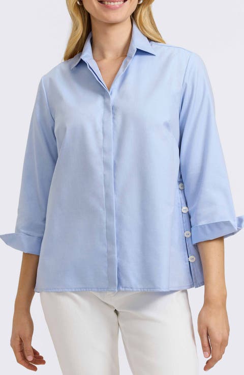 Beatrice Side Button Shirt