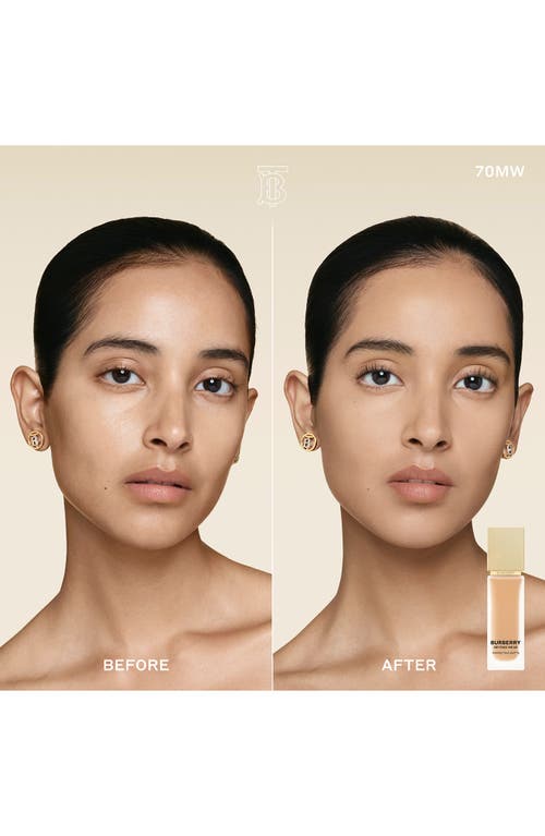 Burberry Beyond Wear Perfecting Matte Foundation In 70 Medium Warm
