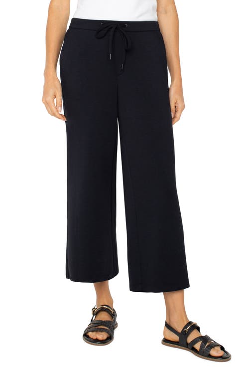 Crop Wide Leg Sweatpants