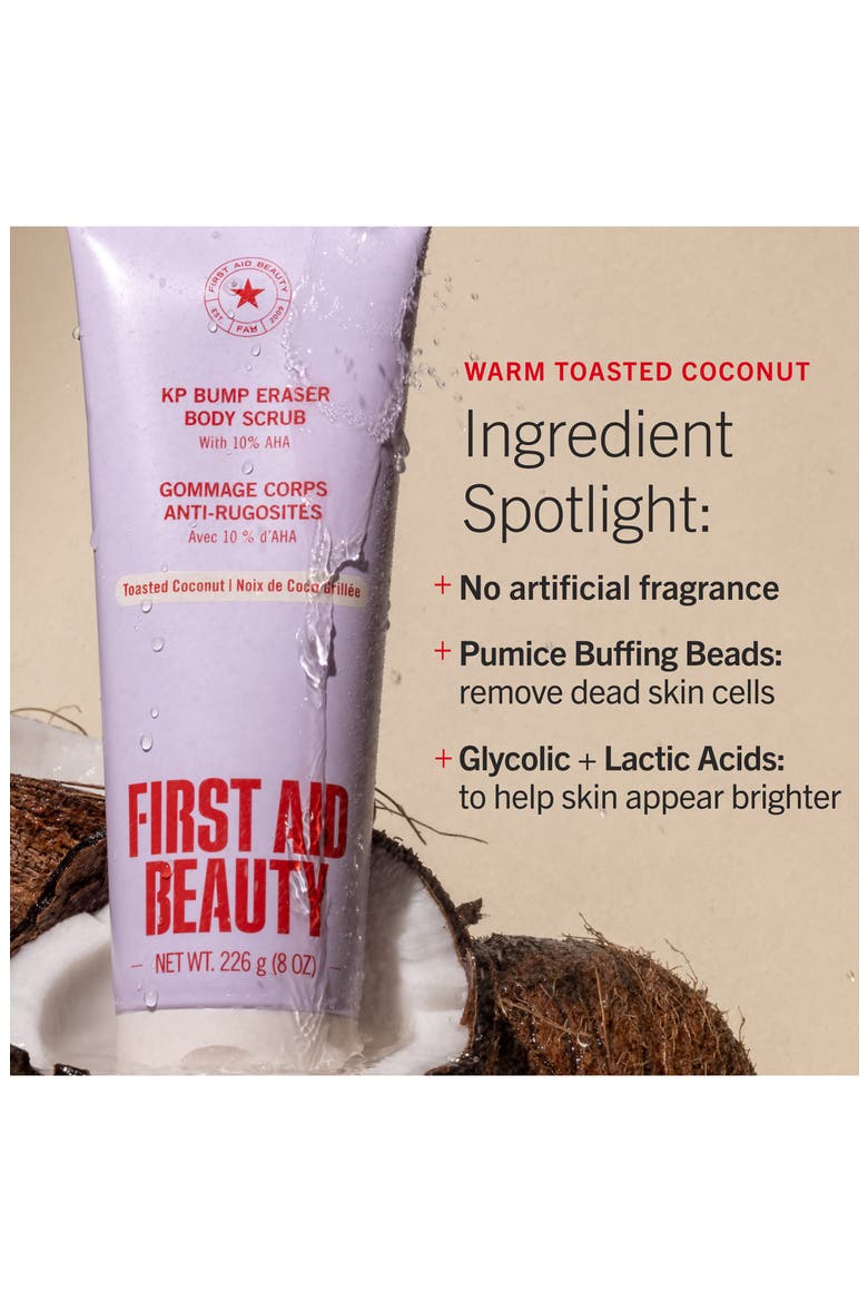 KP Bump Eraser Body Scrub with 10% AHA Toasted Coconut, Alternate, color, NO COLOR