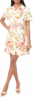 CeCe Belted Shirtdress