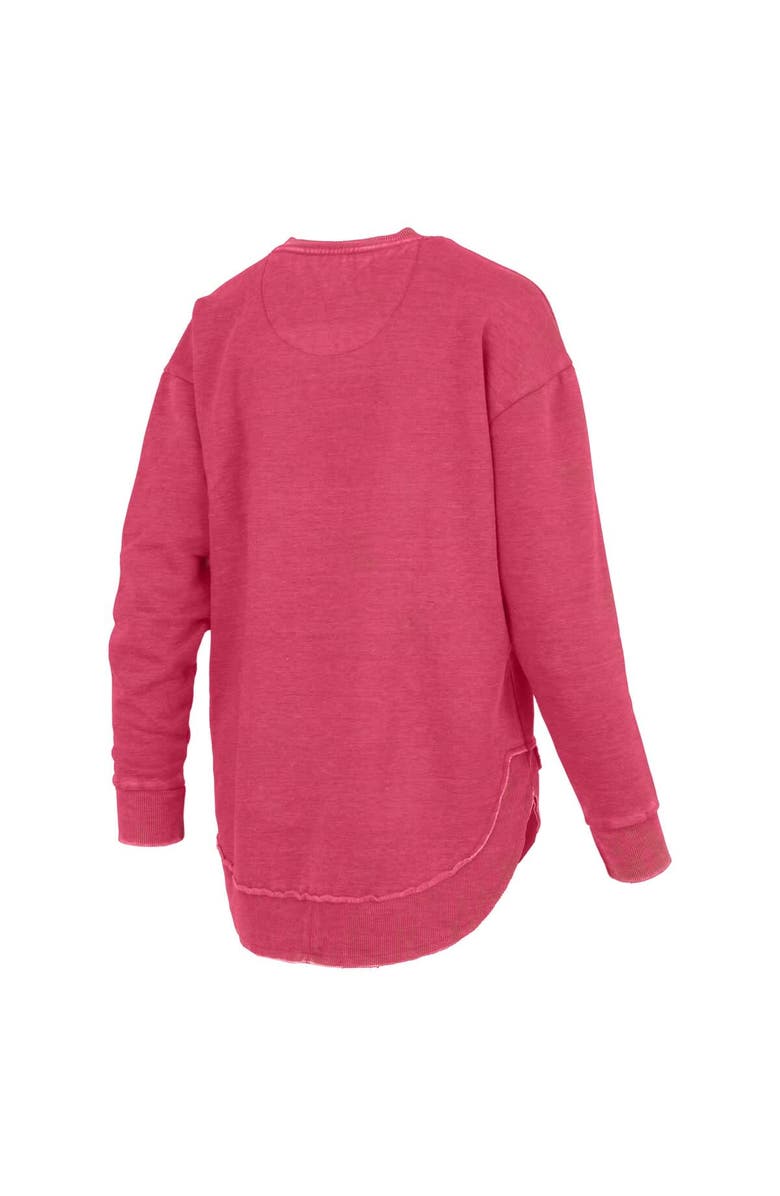 PRESSBOX Women's Pressbox Scarlet Nebraska Huskers Westin Poncho V-Neck Pullover Sweatshirt, Alternate, color, Scarlet