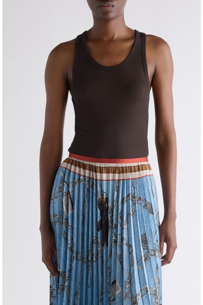 Fluid Rib Tank, Main, color, DARK BROWN