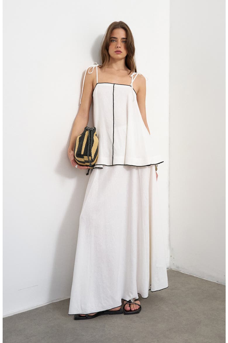 Linen Blend Camisole, Alternate, color, WHITE