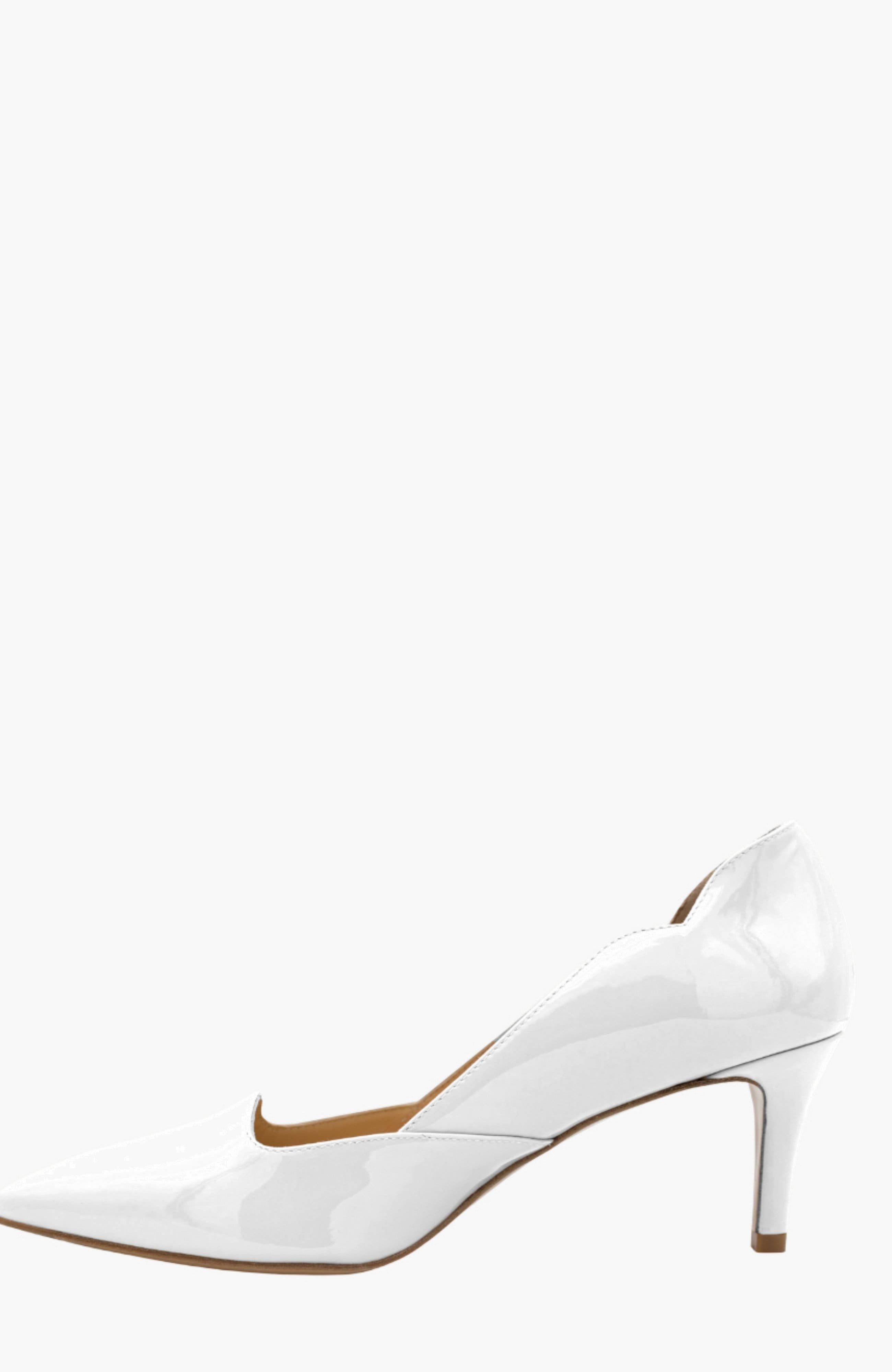 Dreamy Patent Leather Low Heel Pump, Alternate, color, White