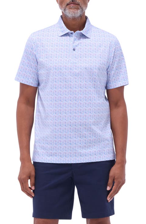 Victor OoohCotton® Geo Print Polo
