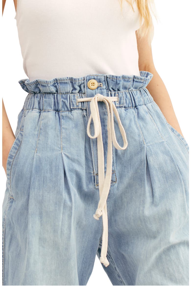 Margate Pleated Denim Pants, Alternate, color, SEASIDE BLUE