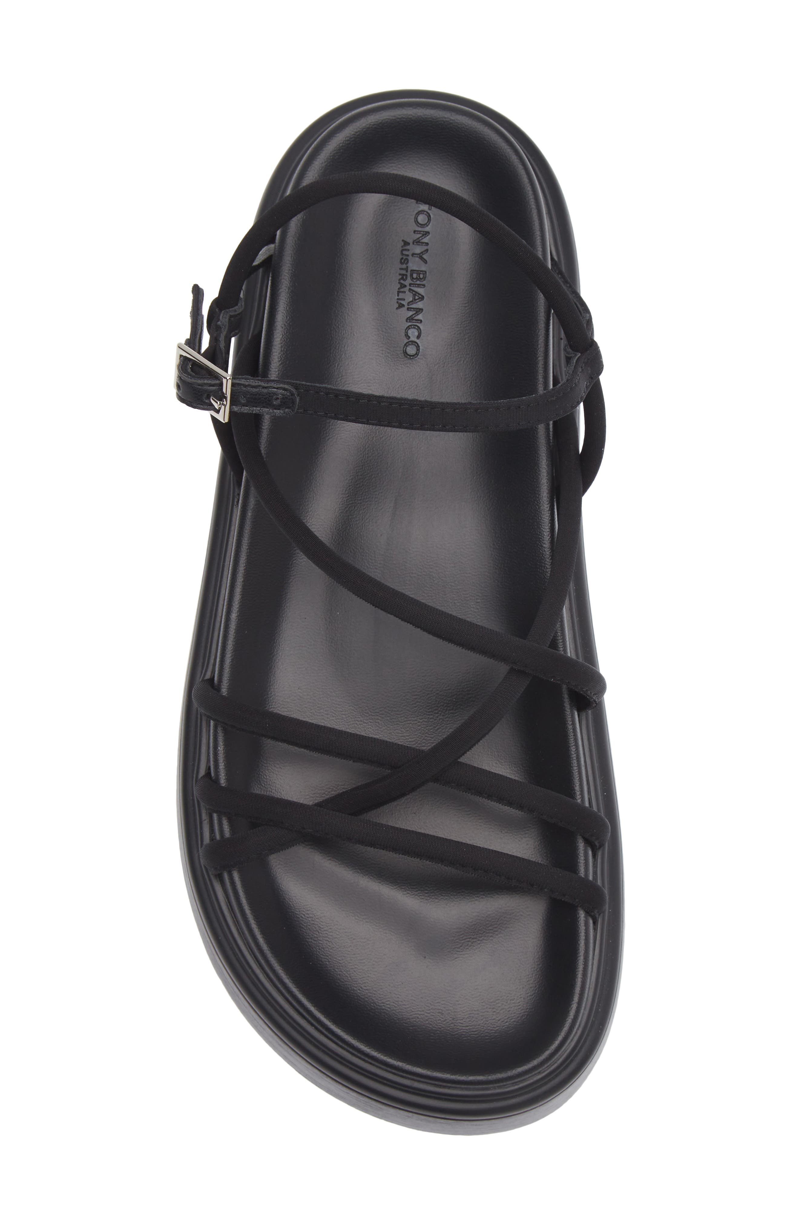 Tony Bianco Jett Strappy Platform Sandal, Alternate, color, Black Scuba