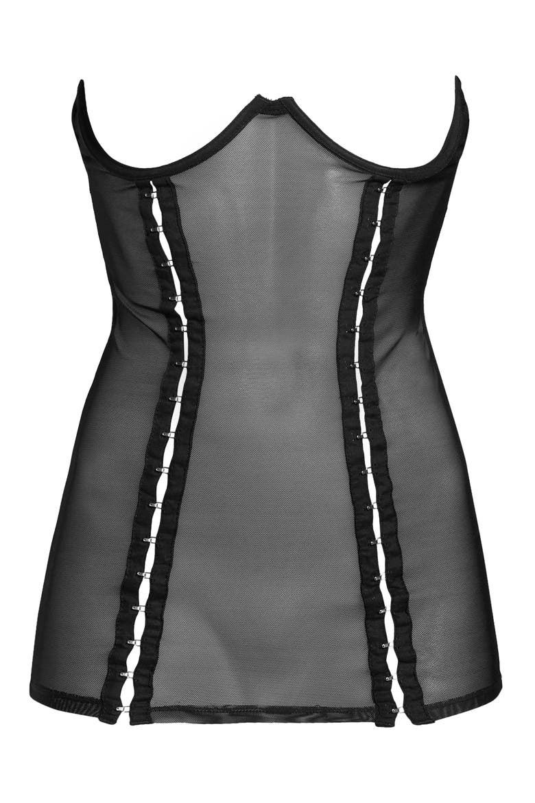 Hook Up Underbust Skirt, Main, color, BLACK