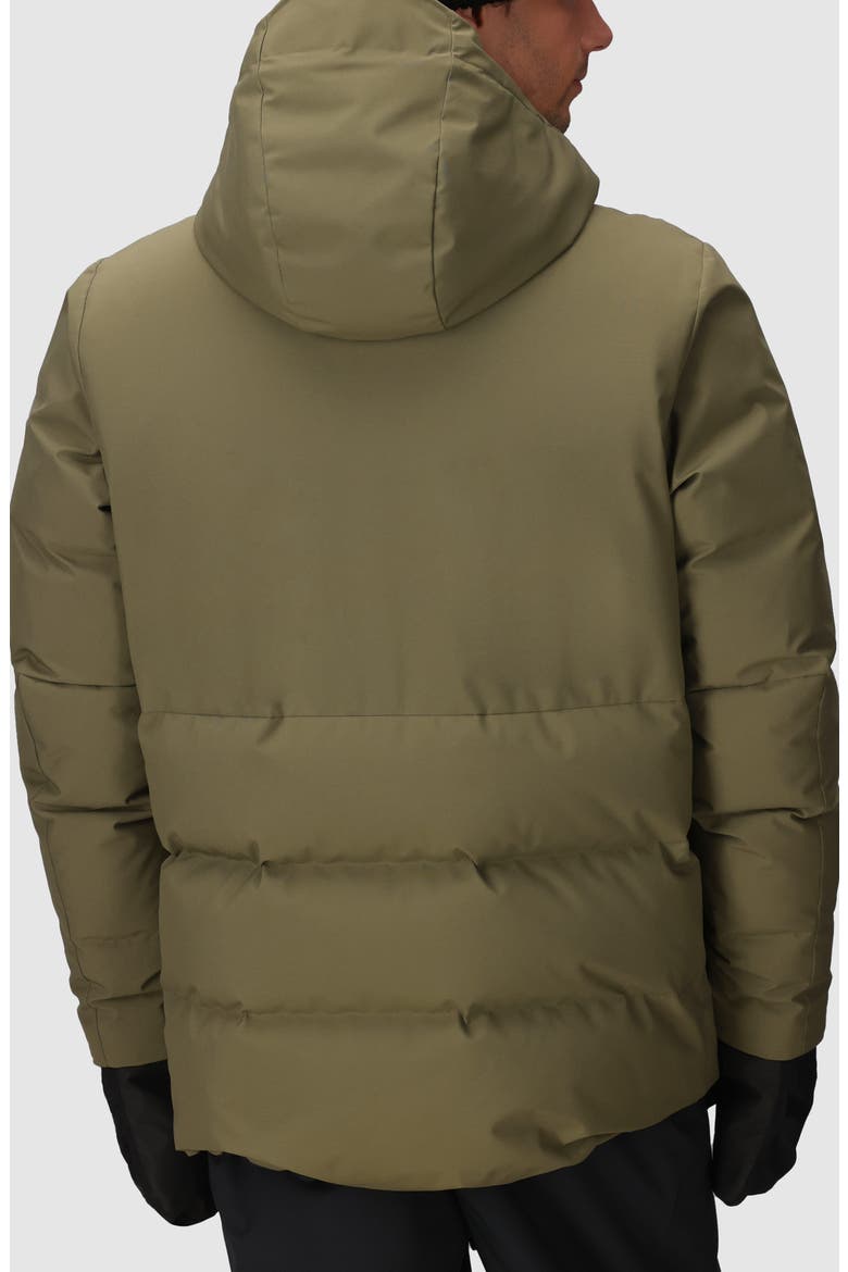 Snowcrew 700 Fill Power Down Hooded Jacket, Alternate, color, RANGER GREEN