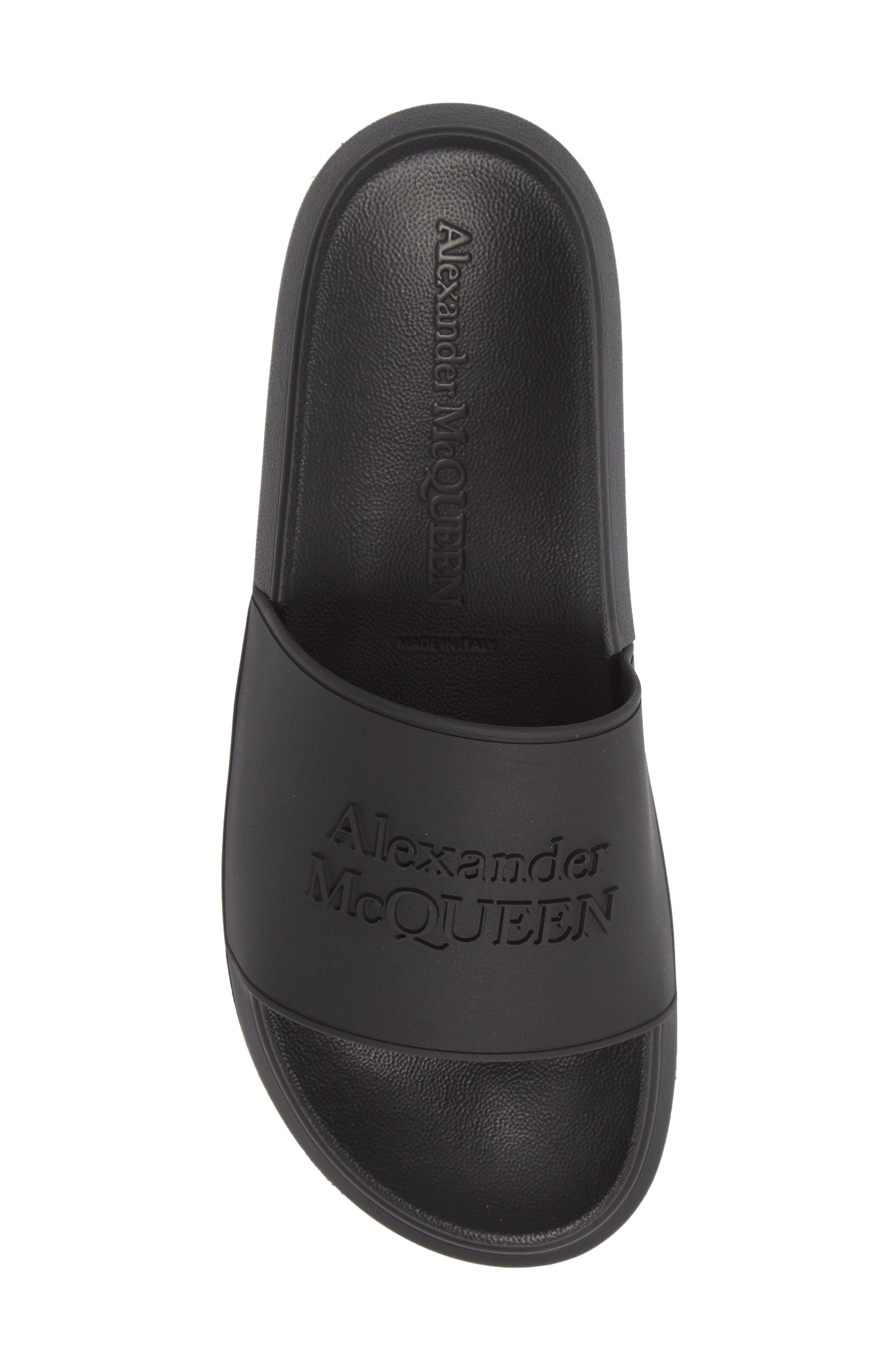 McQueen Alexander McQueen Hybrid Logo Slide Sandal, Alternate, color, 