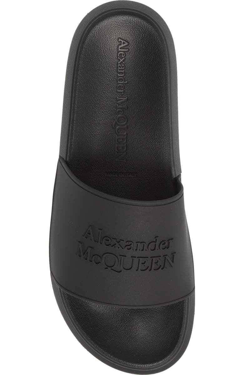 McQueen Alexander McQueen Hybrid Logo Slide Sandal, Alternate, color,