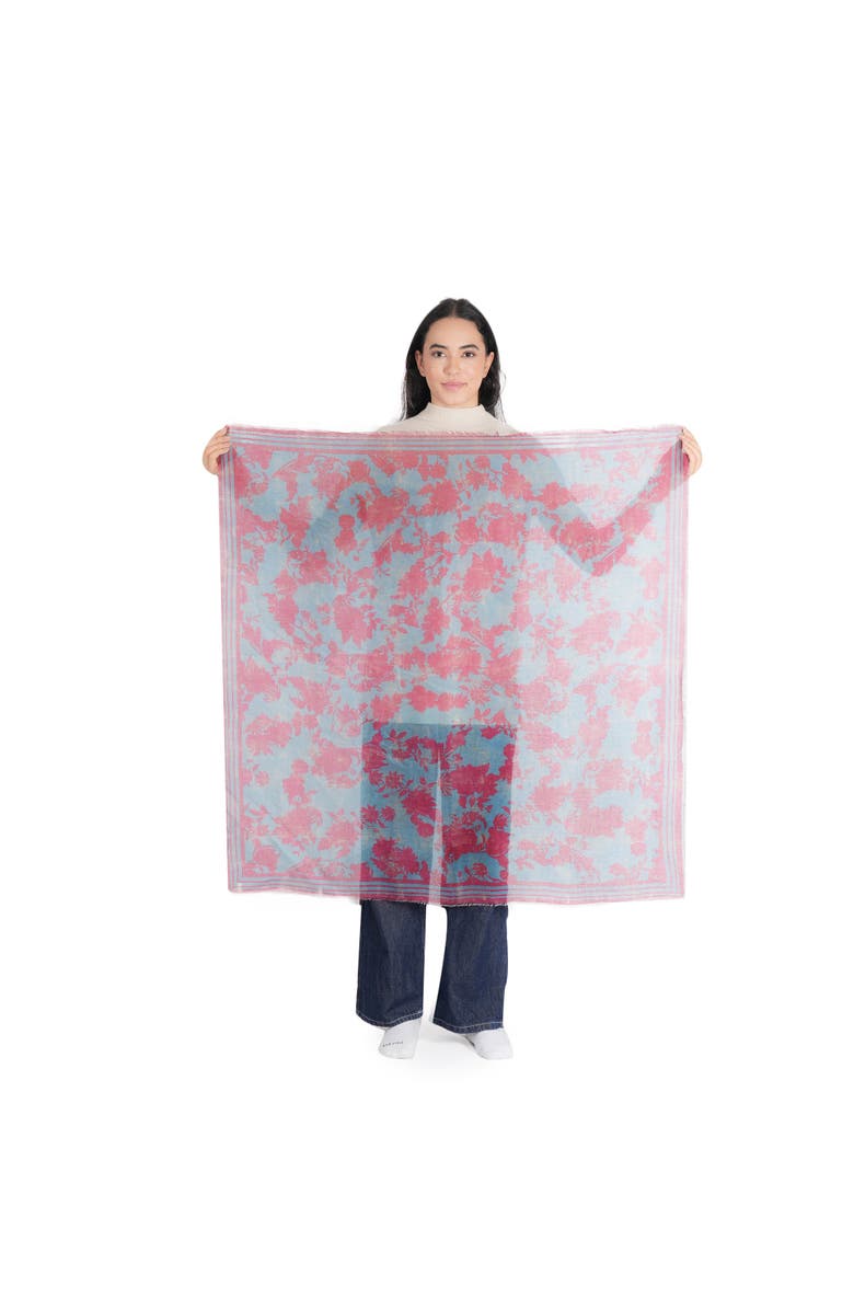 Vismaya Garden Whisper Lightweight Scarf, Alternate, color, Mineral Red