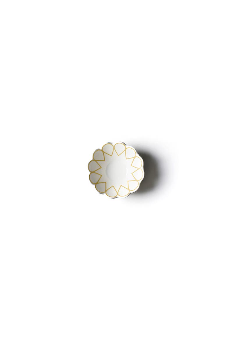 Deco Gold Scallop Small Bowl, Alternate, color, Yellow