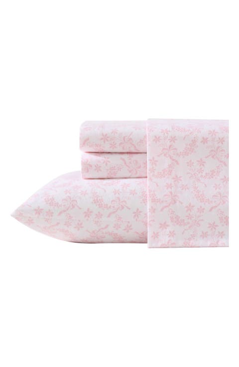 Antoinette Floral 200 Thread Count Cotton Percale Sheet Set