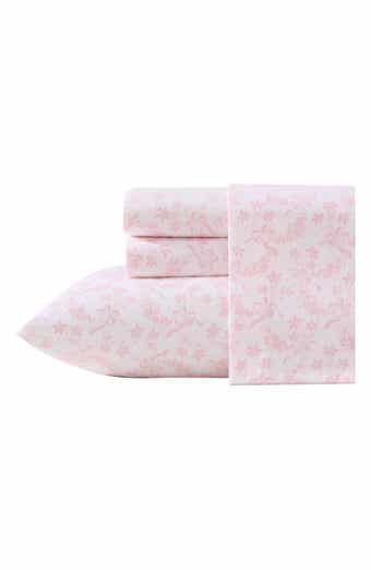 Laura Ashley Antoinette Floral 200 Thread Count Cotton Percale Sheet Set