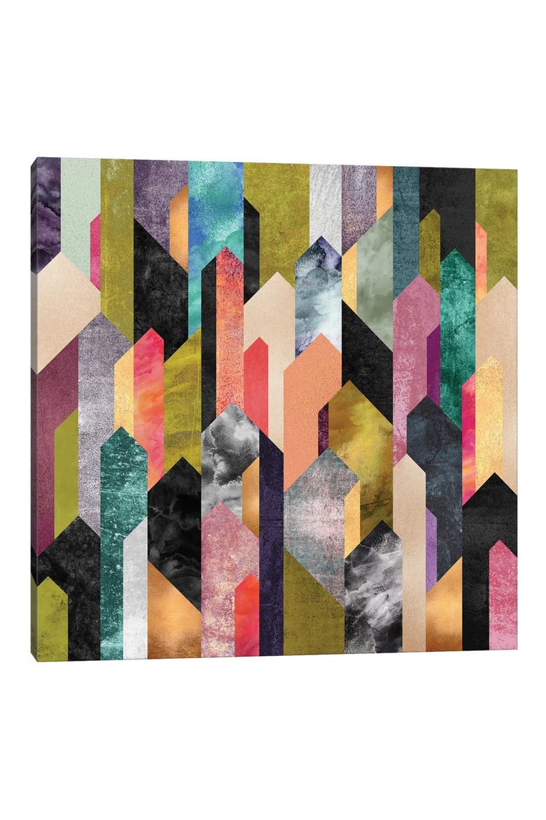 Crysrallized by Elisabeth Fredriksson Canvas Wall Art, Main, color, BLACK