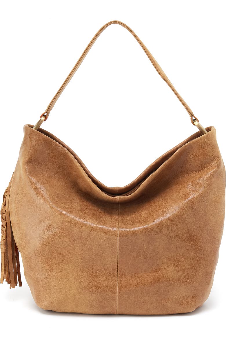 HOBO Harley Leather Hobo Bag, Main, color, Whiskey