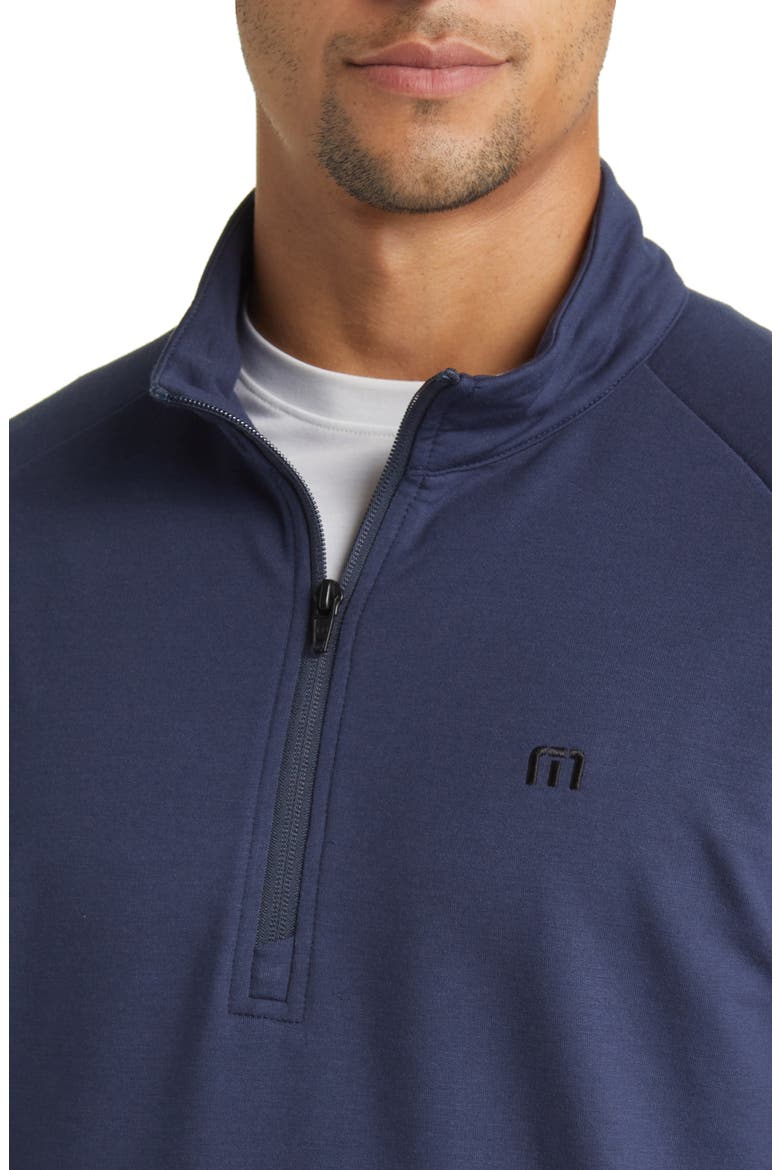 Valiant Quarter Zip Pullover, Alternate, color, MOOD INDIGO