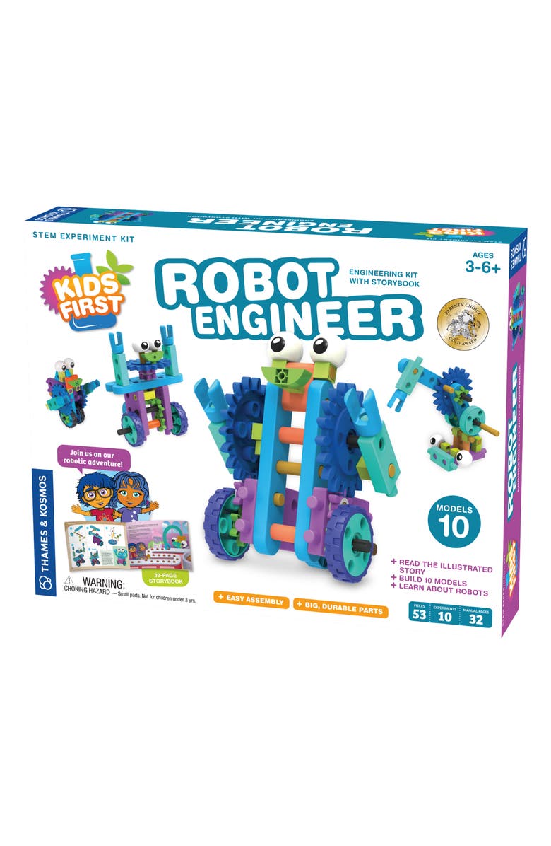 Thames & Kosmos Kids First Robot Factory Engineer Kit, Main, color,