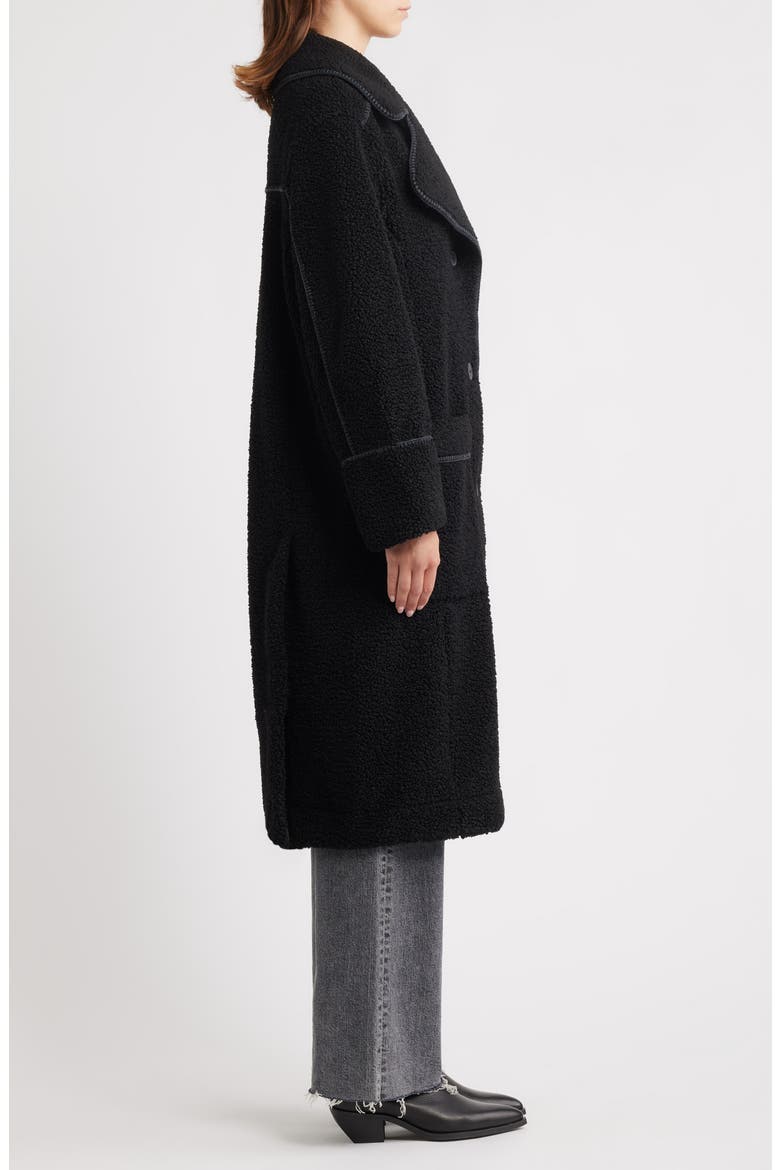 Sema UGGfluff Coat, Alternate, color, BLACK