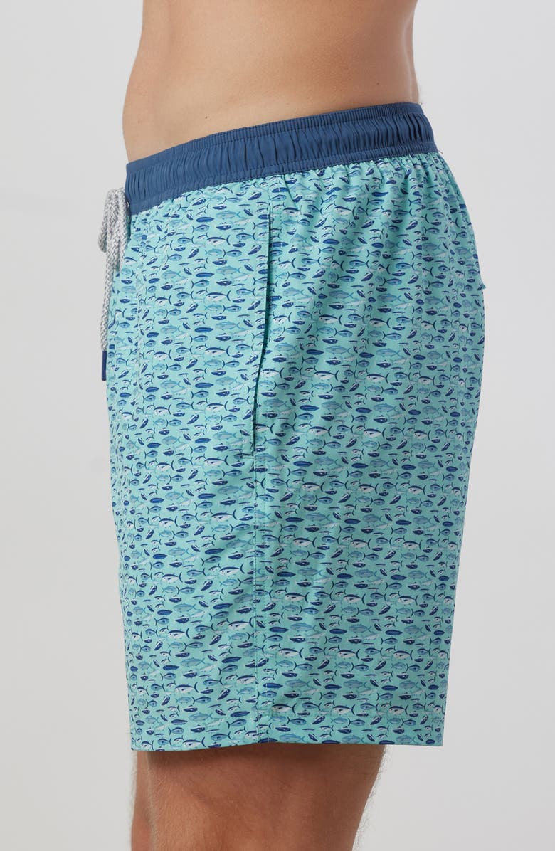 Rainforest Pool of Fish Swim Trunks, Alternate, color, 