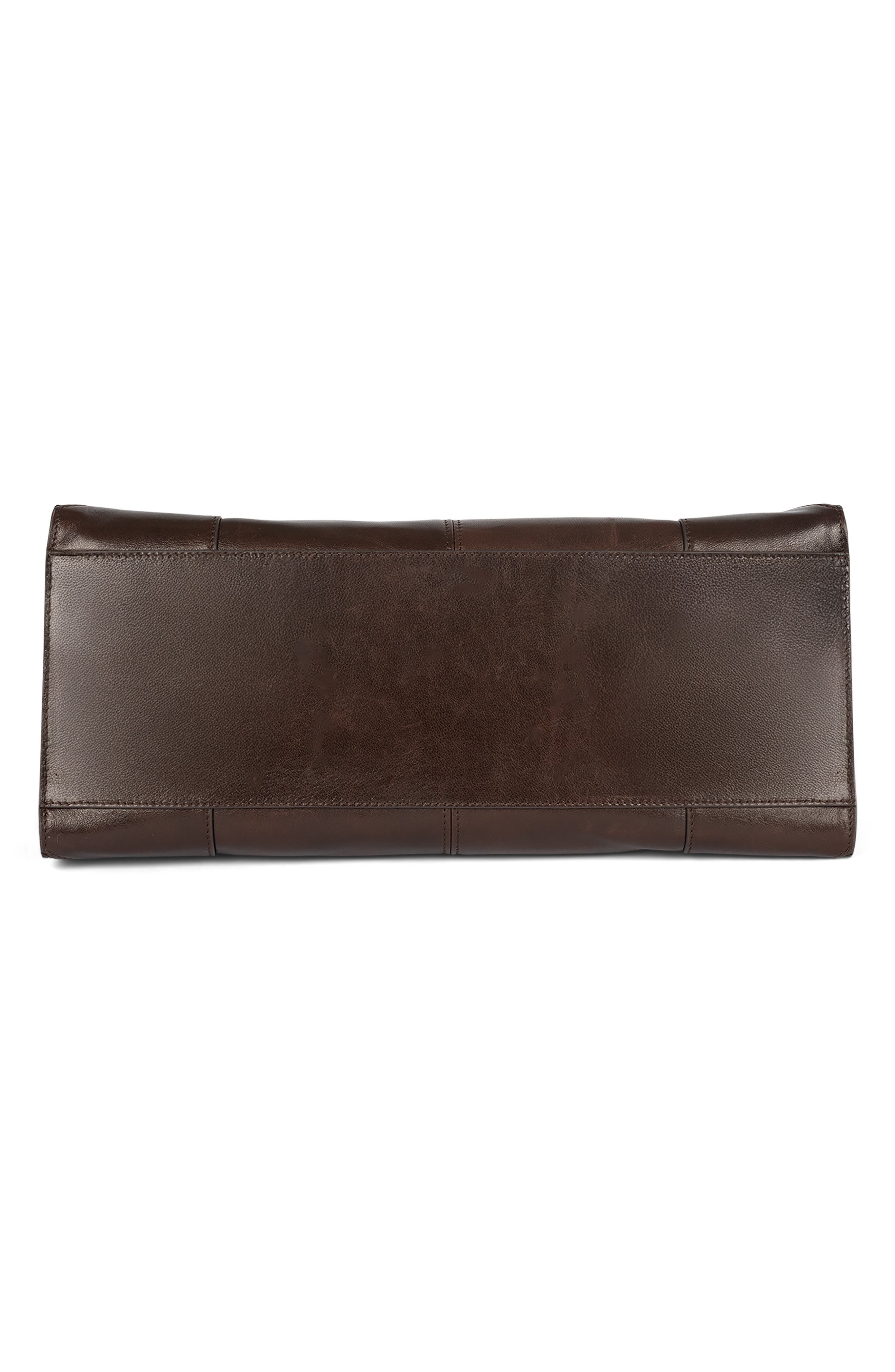 Jeffrey Campbell Palomino Leather Satchel, Alternate, color, Brown