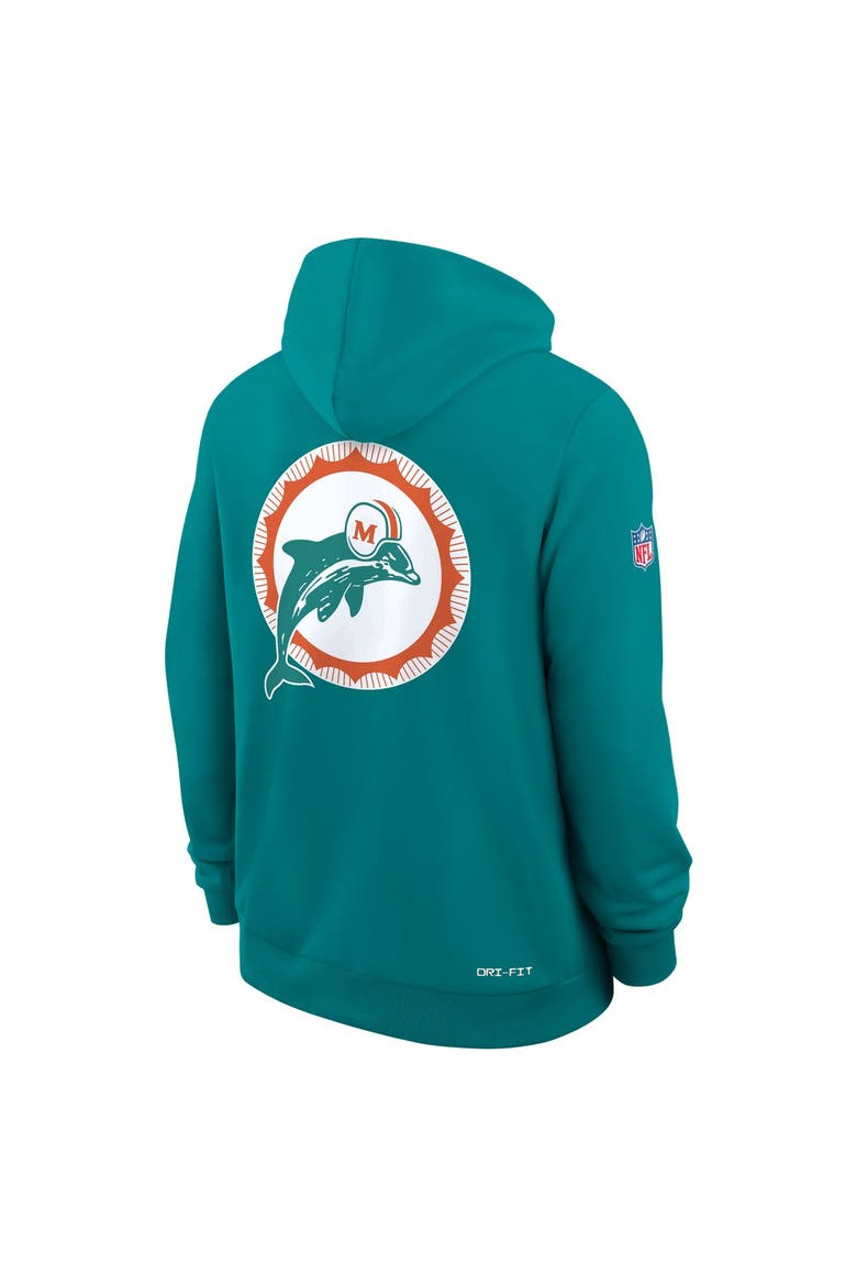 Men's Nike Aqua Miami Dolphins Standard Issue Replay Officials Alternate Dri-FIT Hoodie, Alternate, color, Aqua