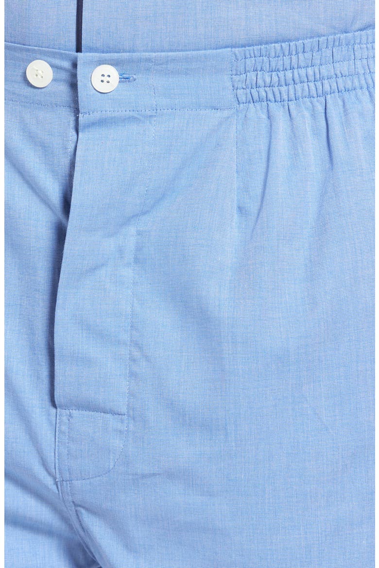 Cotton Short Pajamas, Alternate, color, BLUE