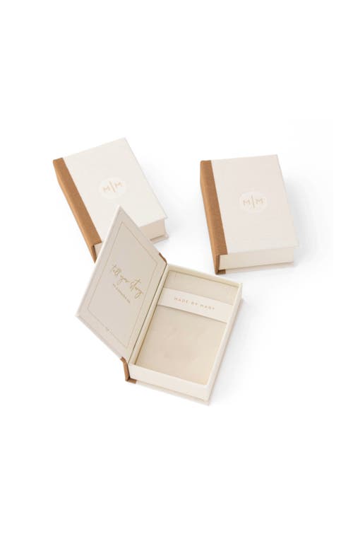 Made By Mary Pearl Stud Earrings In Gold