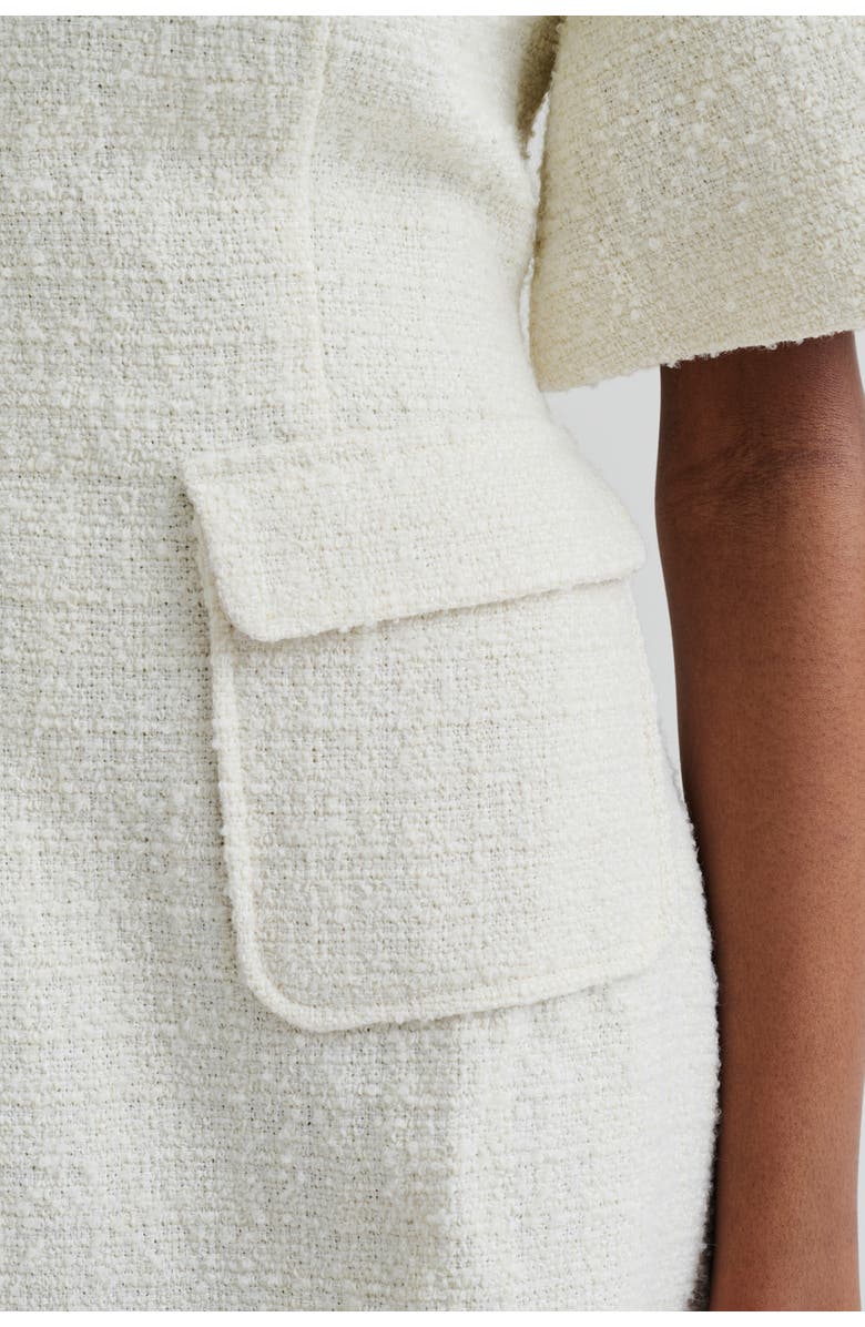 Malina Rayna Boucle Short Sleeve Mini Dress, Alternate, color, Vanilla