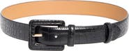 NORDSTROM RACK Croc Embossed Wrapped Buckle Belt