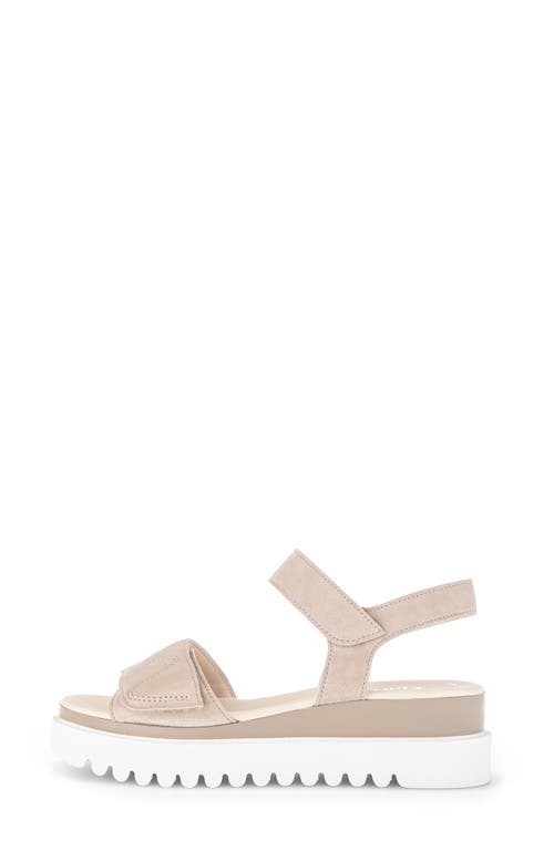 Gabor Strappy Wedge Sandal In Desert