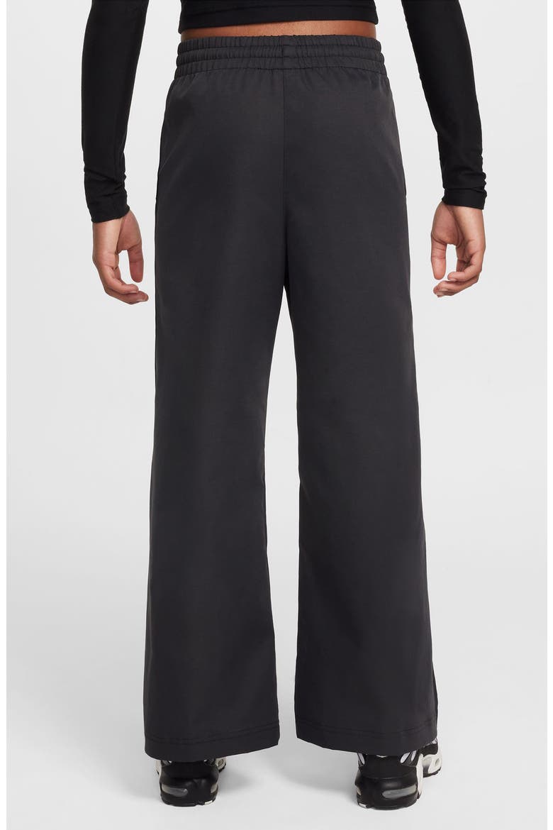 Kids' Woven Wide Leg Pants, Alternate, color, 010 BLACK/WHITE