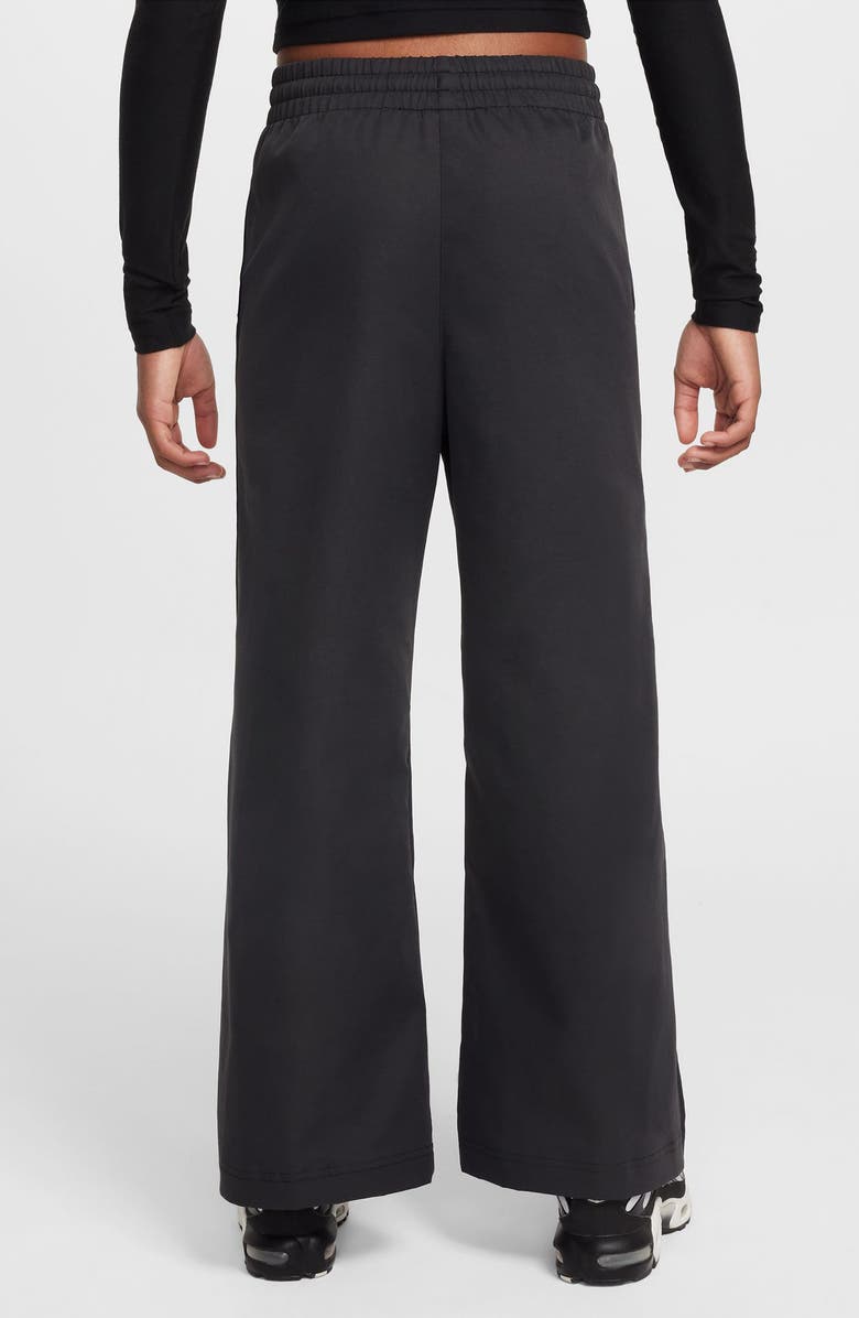 Nike Kids' Woven Wide Leg Pants, Alternate, color, 010 Black/White